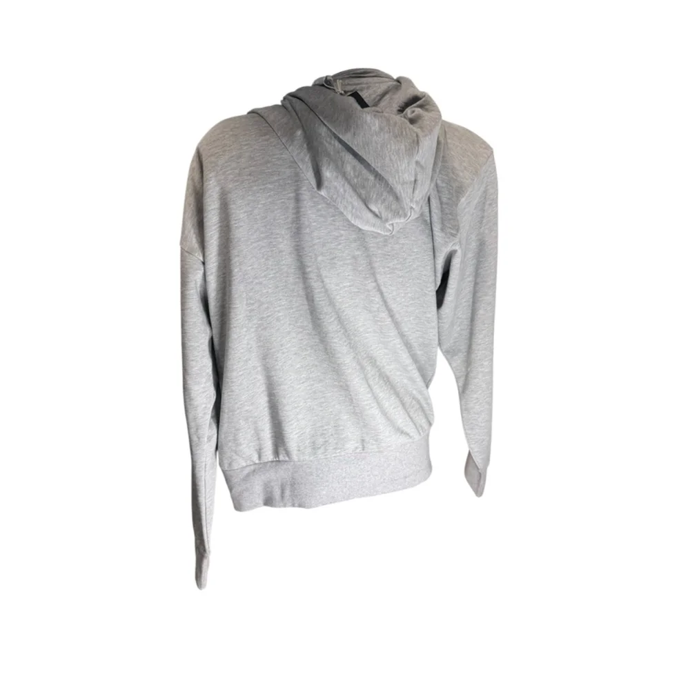 Men's Adidas Grey & Black Logo Hoodie XL